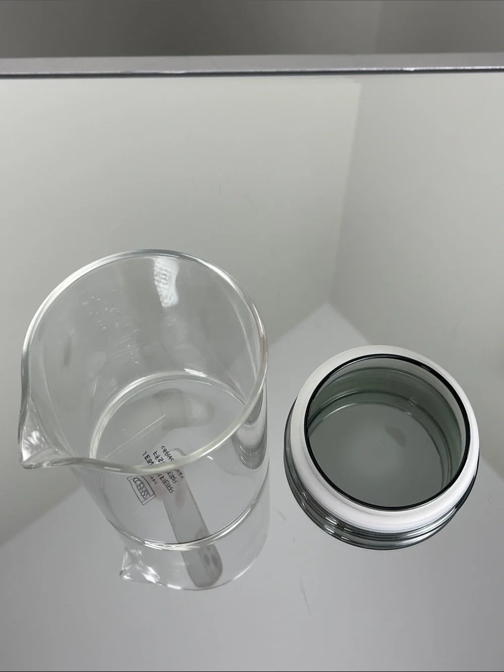 CB2 Eat Your Greens Salad Jennifer Fisher Dressing Glass Container 15oz.